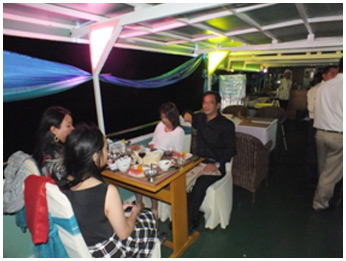 Food & Beverages with Guest on the Upper Deck